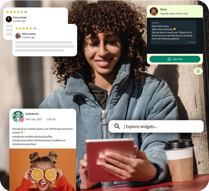 The best free rating and reviews for your Website widgets | Rannkly